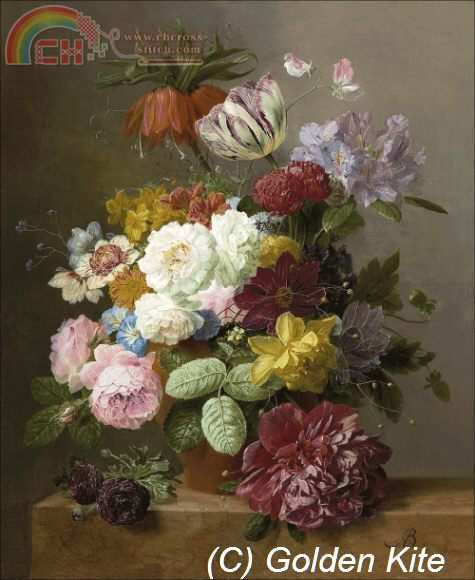 1656. Roses, Peonies, Tulips and Narcissi.jpg