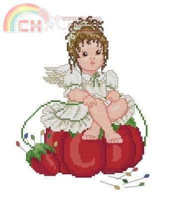 Angel with Pincushion Tomato
