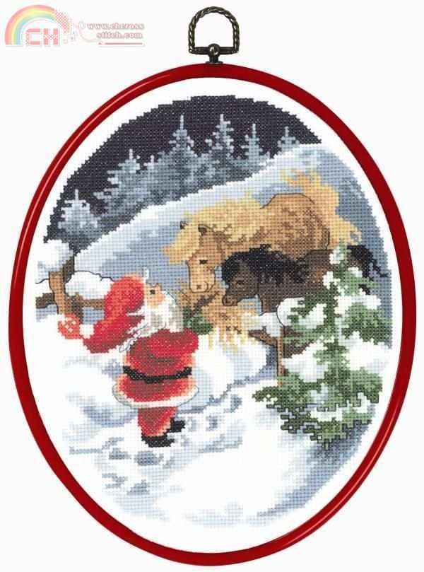 Santa & Ponies Permin 12-1591