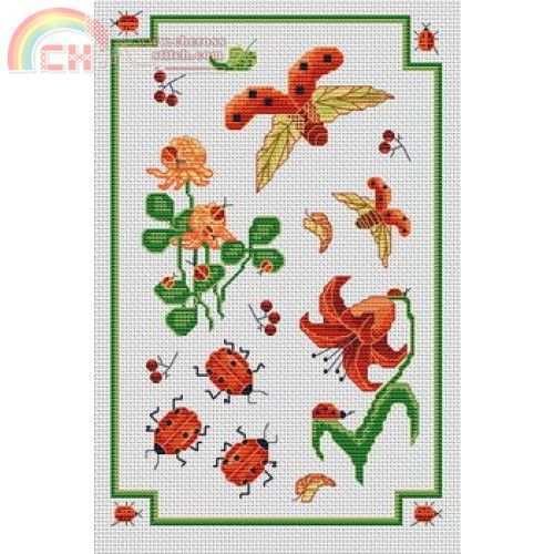 1192 Fleurs et coccinelles .jpg