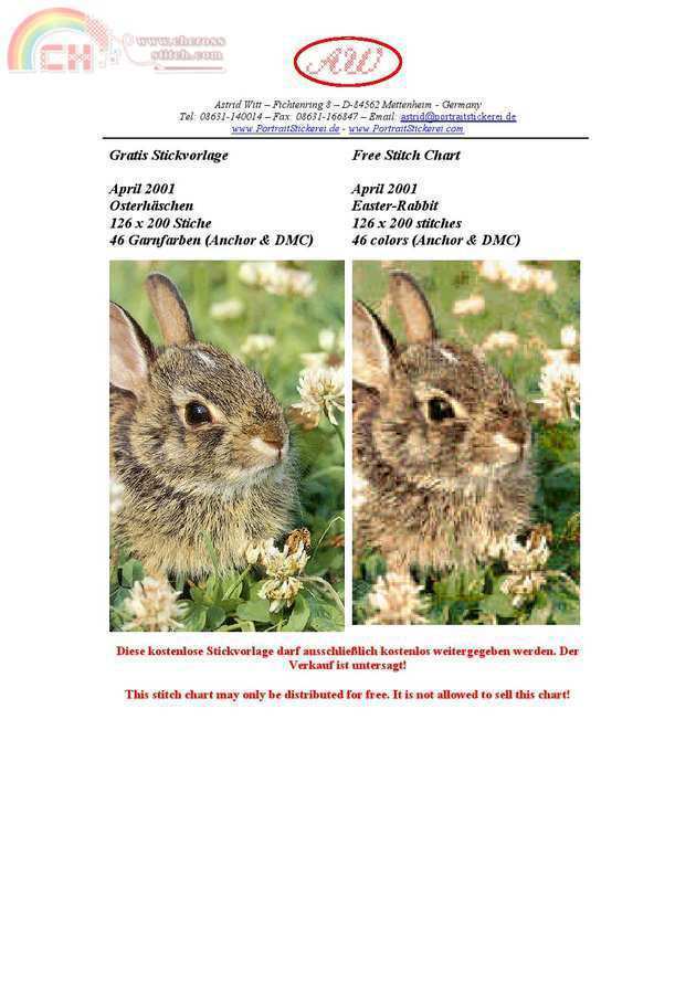 Kreuzstich Kreativ - Easter Bunny