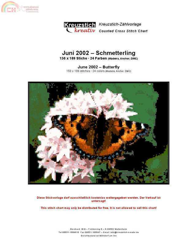 Kreuzstich Kreativ - Butterfly