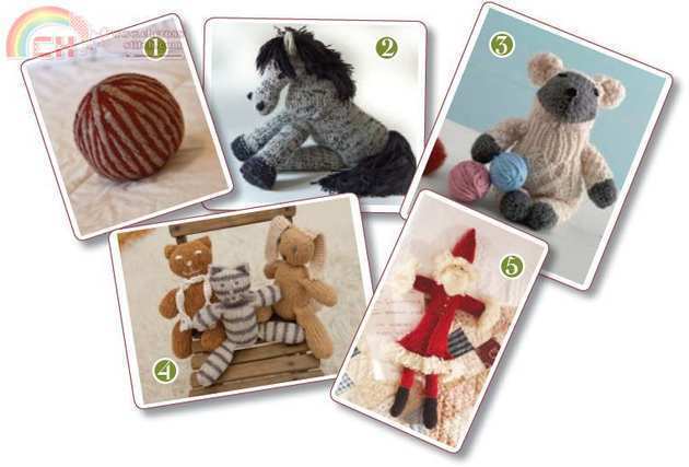 5 Knitted Toys.JPG