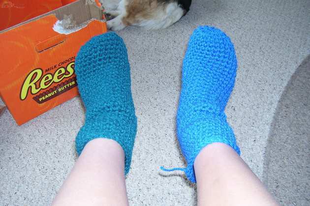Simple Crocheted Slippers by Larissa B.jpg