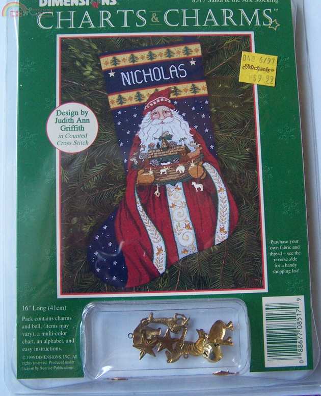 Dim 8517 Santa & the Ark Stocking 1.jpg