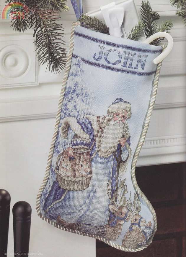 Wintry Blue Santa Stocking-pic.jpg