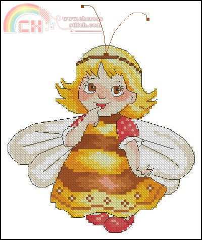 A little fairy is a bee