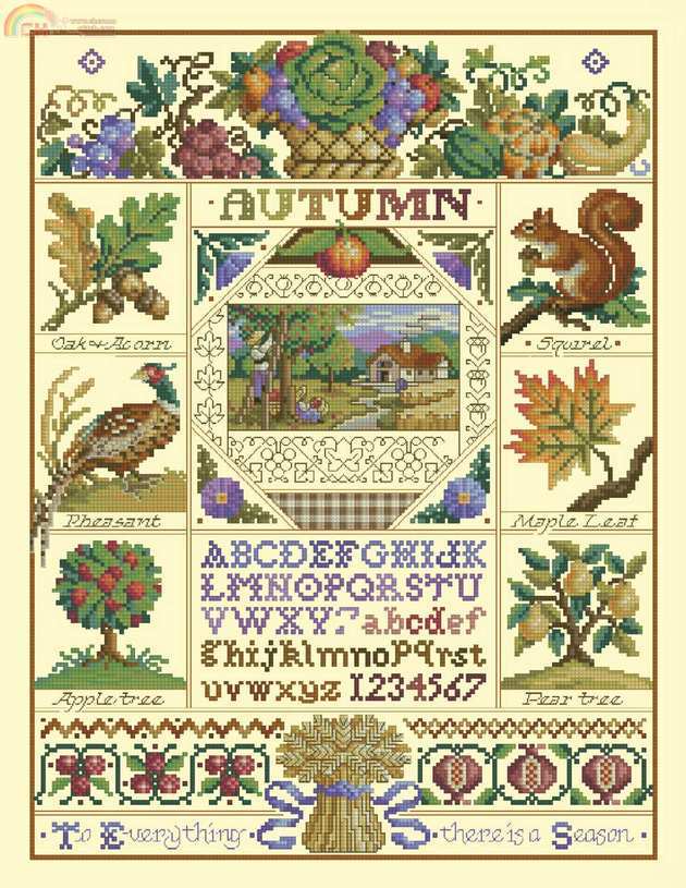 Cross Stitch Gold - Autumn Sampler 2