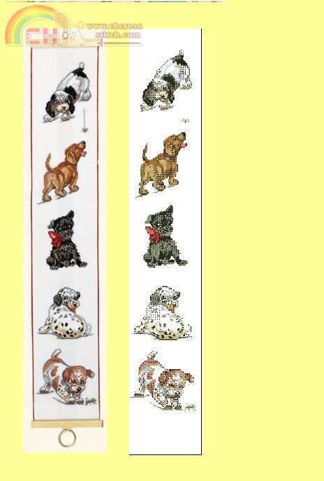 Dogs 2 Bell Pull.jpg