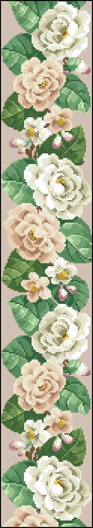 Permin 15-5320 - White Rose Bell Pull2.jpg