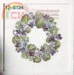 Permin 12 8124 Violets Wreath.JPG