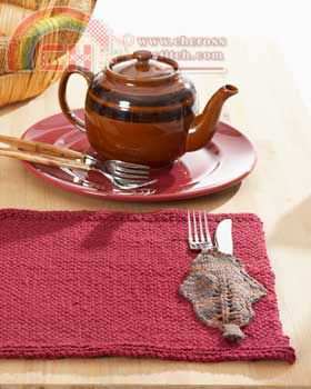 Lily-Autumn Leaves Placemat-knit.jpg