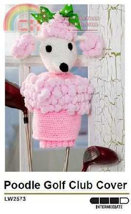 LW2573 Poodle Golf Club Cover