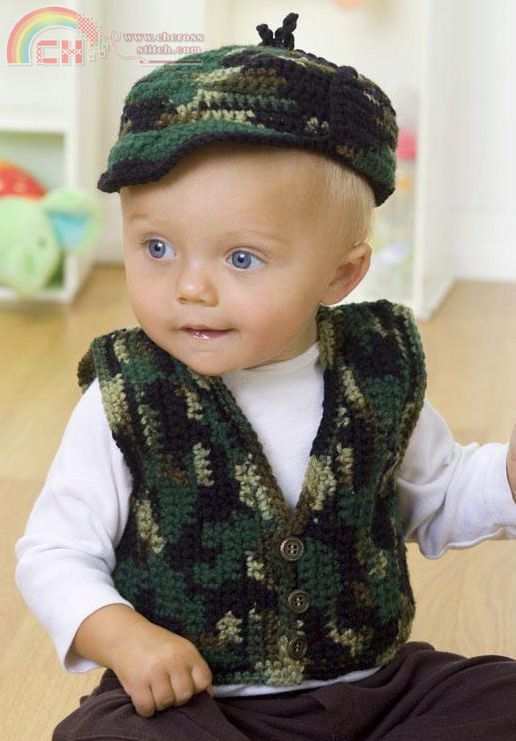 WR1757 Vest and Hat Babys Gone a Hunting.jpg
