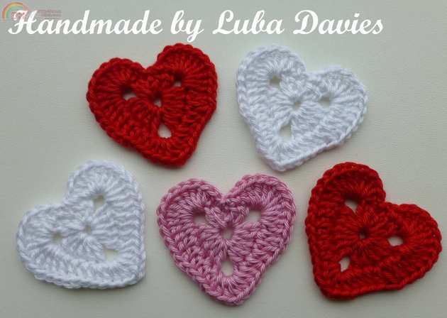 Crochet Hearts motif