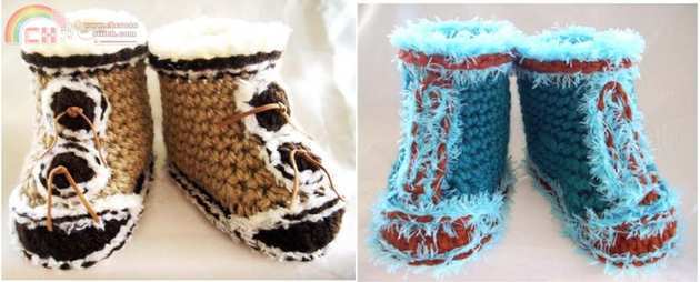 Fur Trimmed Baby Snow Boots.JPG