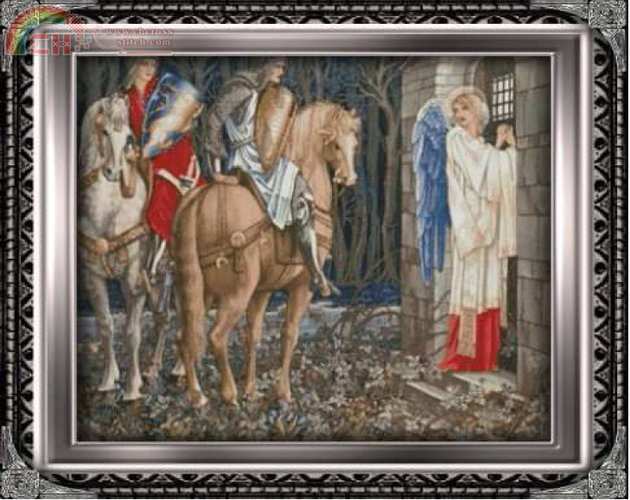 Sir Gawaine and Sir Uwaine At The Ruined Chapel