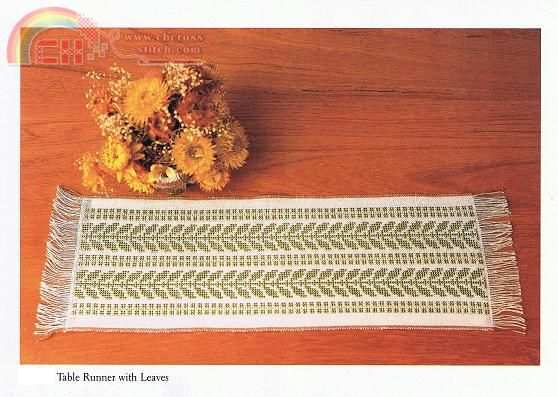Table Runner with leaves