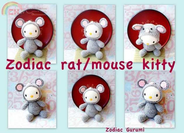 Zodiac Rat kitty- Crochet amigurumi doll pattern-pdf.jpg