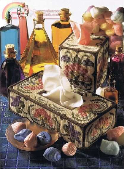 Plastic Canvas - Tissue Box Covers
