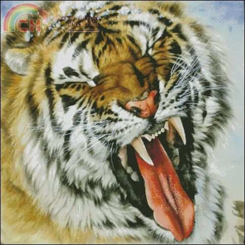 I Love CrossStitch OT-043  Tiger 2.jpg
