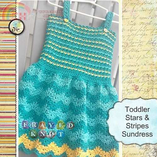 Stars & Stripes Toddler Sundress by Kate Wagstaff