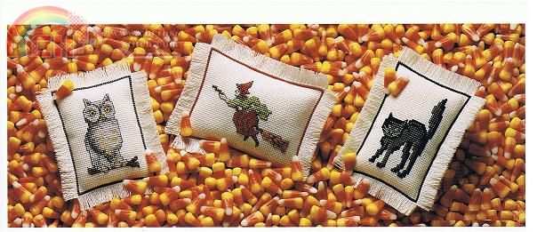 Mini Pillow Ornaments - Halloween