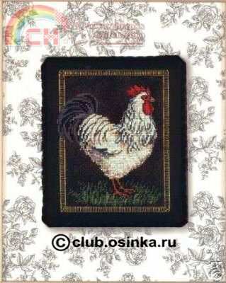 Rooster on toile