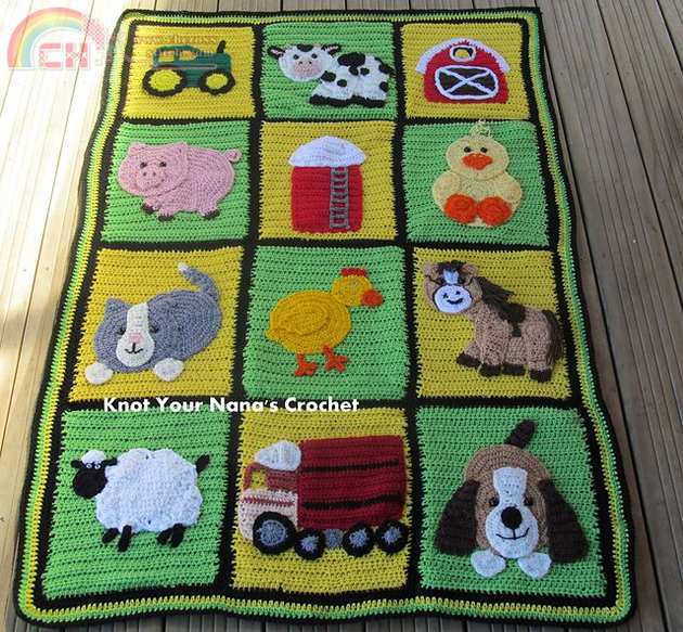 knot your nanas - farm blanket