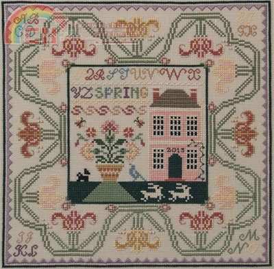Lettered Border Series I - Spring in the Tulips.jpg