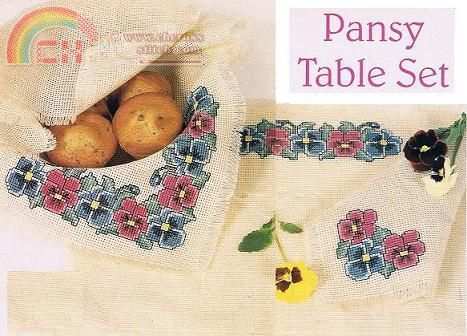 Pansy Table Set