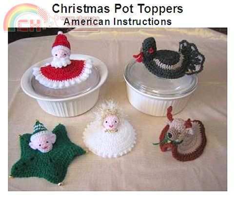 Crochetroo,CRAZY CHRISTMAS KITCHEN KITSCH POTHOLDERS
