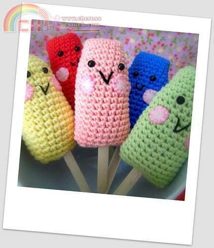 Curls of Sunshine\'s Amigurumi Popsicles.jpg
