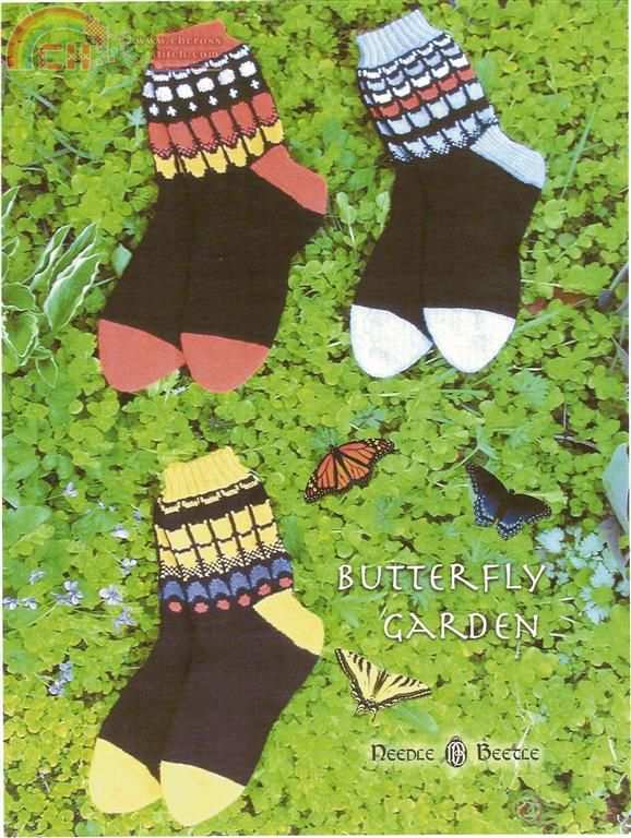 Butterfly Garden Knit Socks fc.jpg