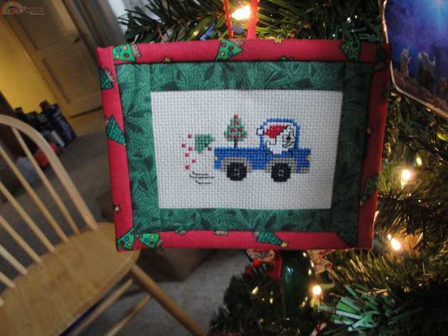 Santa Truck Ornament