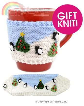 Christmas Mug Hug Knitting Pattern