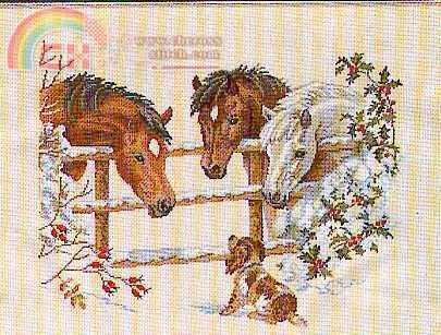 Eva Rosenstand - 12-741 - Horses and Dog.jpg