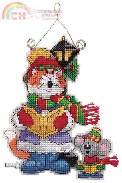 Dim73414 OK Caroling Kitty
