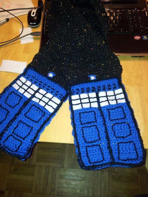 The Night Sky TARDIS Scarf By Gamer Girl