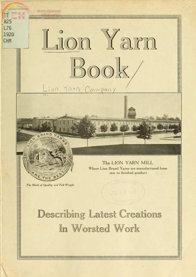 Lion yarn book 1920