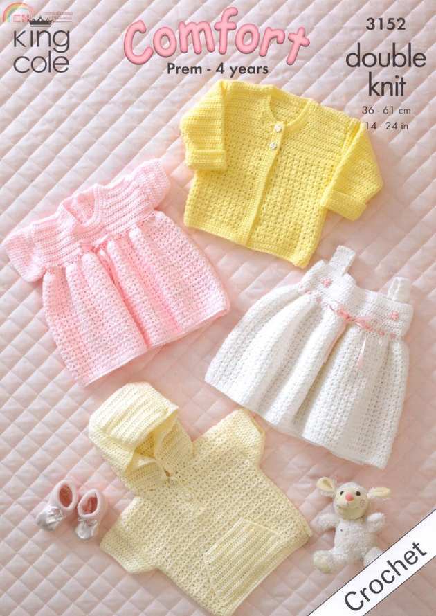 King Cole - 3152 - Crochet Sweater, Cardigan and Dresses-page-001.jpg