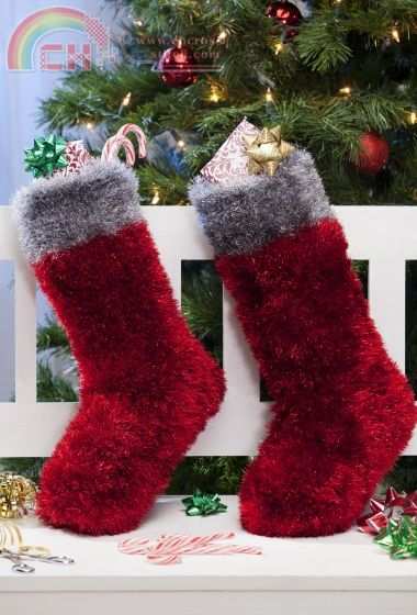 very merry stocking - premier yarns