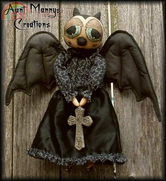 Goth Bat Doll Door Greeter.jpg