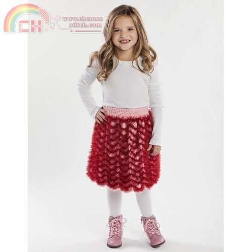 Valentines Chevron Skirt