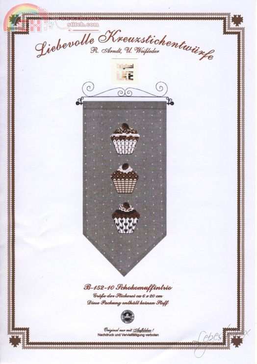 Liebevolle Kreuzstichentwurfe B-152-10 - Schokomuffintrio.jpg