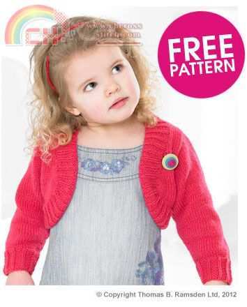 Peter Pan Child Bolero Knitting Pattern.jpg