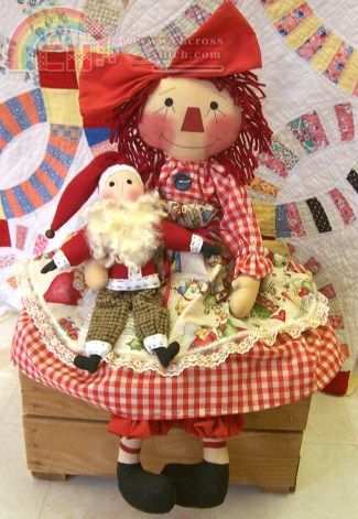 Annie and Happy Holidays Santa.jpg