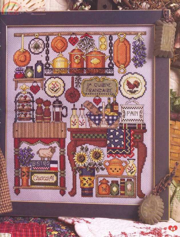 French cuisine from Cross Country Stitching June 2005.jpg
