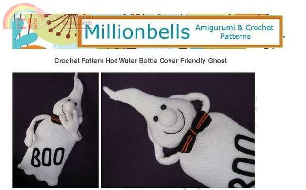 CrochetPatternGhostHotWaterBottleCover Millionbells.jpg