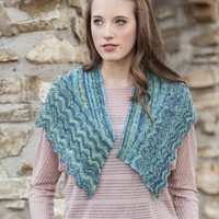 Amy Gunderson Gentle Waves Shawlette Knitting Pattern